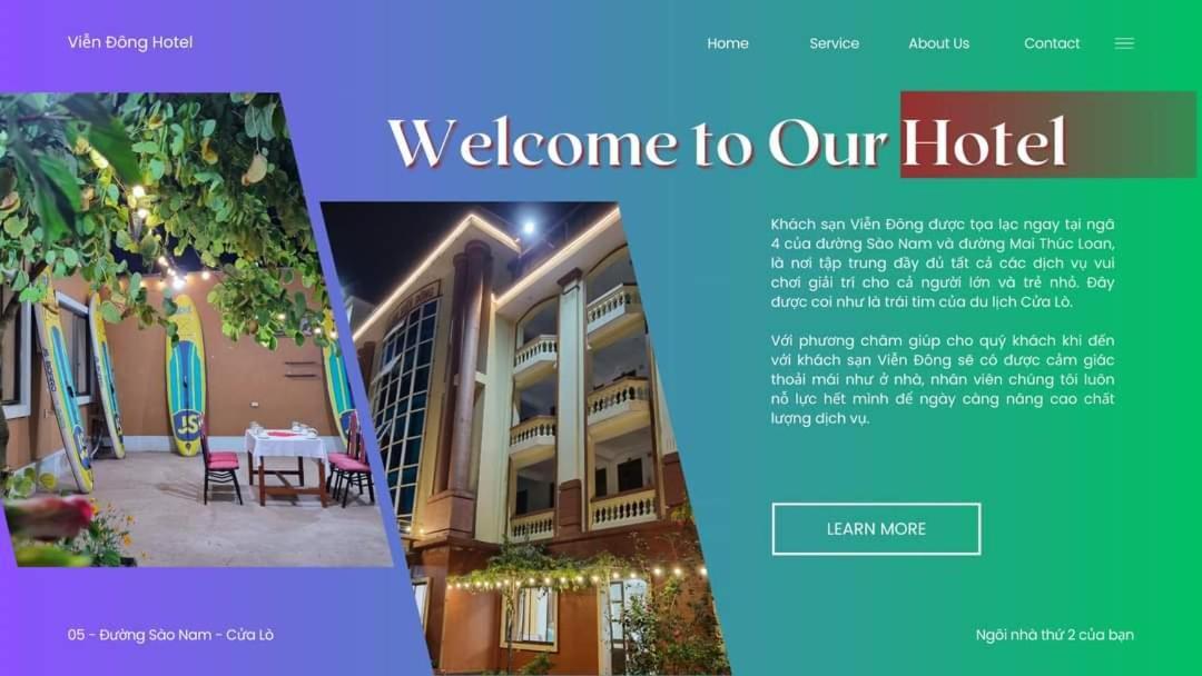 Khach San Vien Dong Hotel Cửa Lò Exterior foto